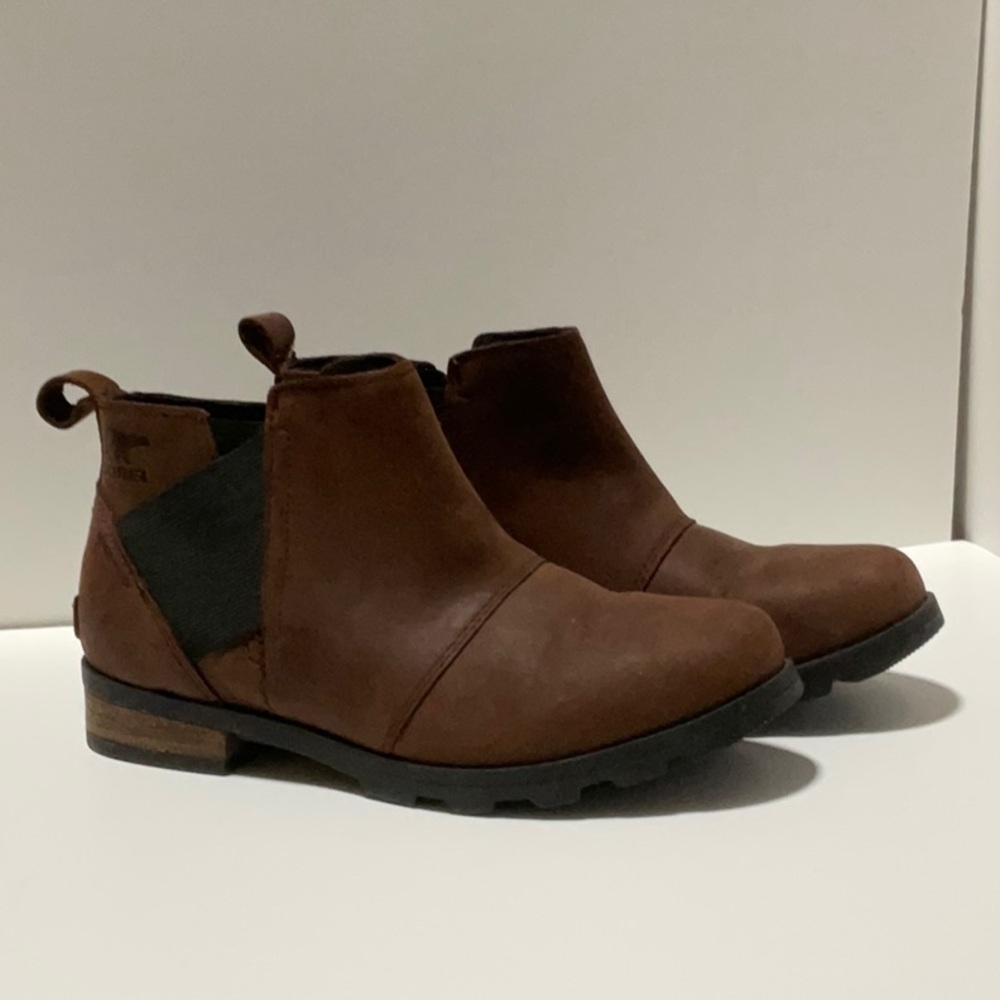 Sorel Brown Ankle Boots